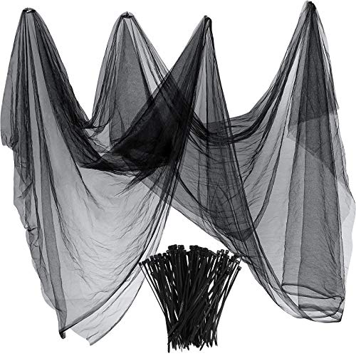 Zonon Rete Zanzariera di Insetti e Mosquito e Uccelli Caccia a Cieca Reticolato di Giardino di Protezione di Piante (3 m x 10 m, Nero)