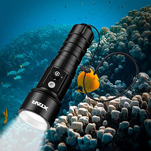 XTAR D26 U3 1100 torcia subacquea ad alta lumen IPX8 torcia subacquea impermeabile, 4 modalità di immersione subacquea LED torcia per esterni subacquea profonda grotta di mare di notte uso quotidiano