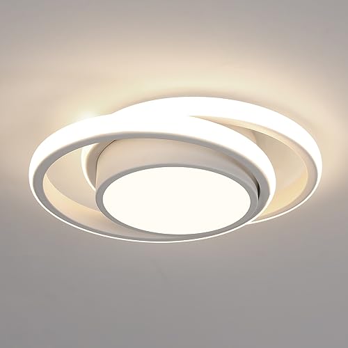 Comely Plafoniere LED, Lampada da Soffitto 32W 2350LM, Rond Plafoniere Moderno per Soggiorno Cucina Bagno Camera da Letto Corridoio, Luce Naturale 4500K, Diametro 28cm